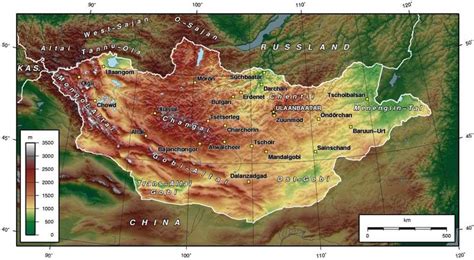 Mongolia Map | Mongolia Travel Guide - Koryo Tours