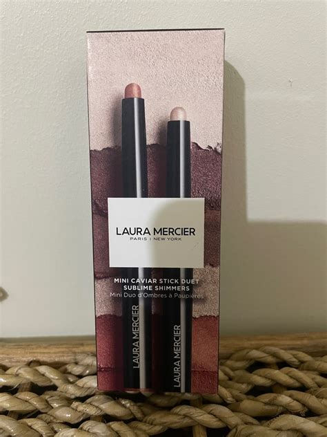 Laura Mercier Mini Caviar Stick Burnished Bronze and Rose Gold, Beauty ...