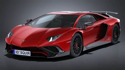 Lamborghini Aventador LP750-4 SV 2016 3D Model by SQUIR