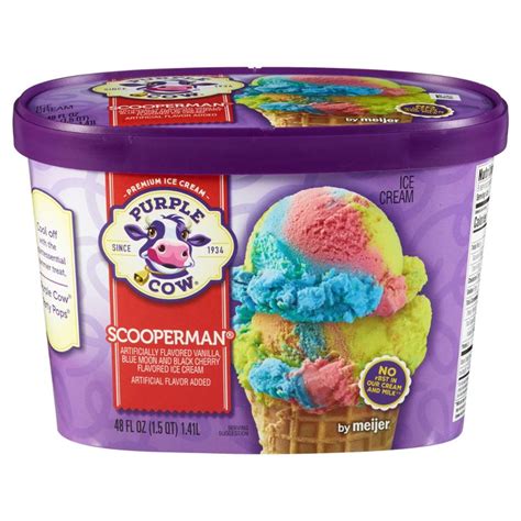 Purple Cow Scooperman Ice Cream, 1.5 qt Ice Cream | Meijer Grocery ...