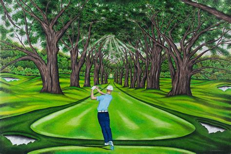 Golf Course Drawing at PaintingValley.com | Explore collection of Golf ...