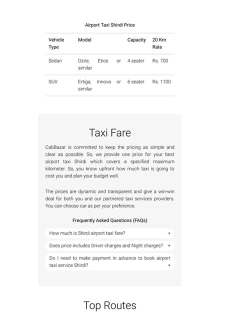 Airport Cab Shirdi | Shirdi Airport Taxi | PDF