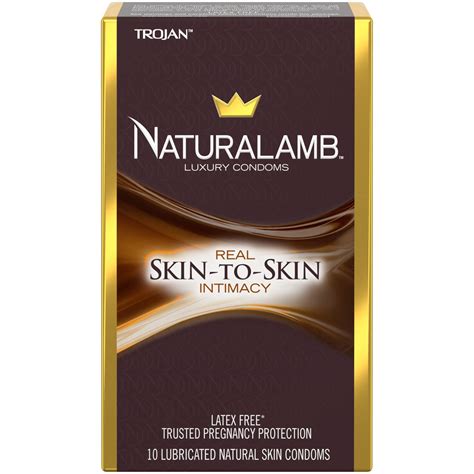 TROJAN NaturaLamb Luxury Latex-Free Condoms 10 Count 10 Count (Pack of 1)