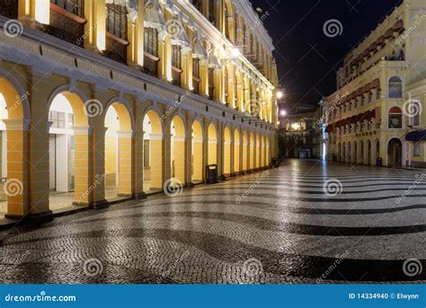 Macao Landmark - Senado Square Stock Photo - Image of alley, calm: 14334940