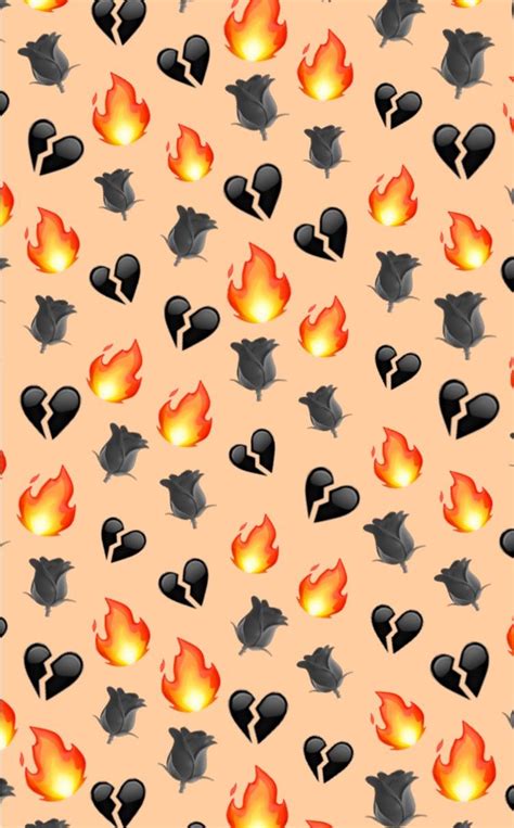 🤷‍♀️🤷‍♂️ #fire #emoji #background #orange #black #pattern #freetoedit ...