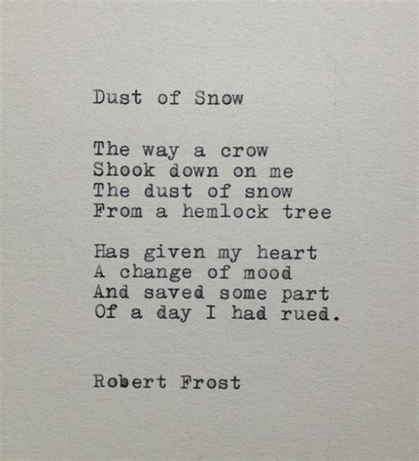 Robert Frost Snow Poem Typed on Typewriter by farmnflea on Etsy, $10.00 ...