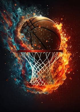 'Basketball colorful' Poster by Ahmet Thorpe | Displate