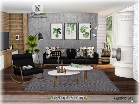 The Sims Resource - ScandiFever Living room