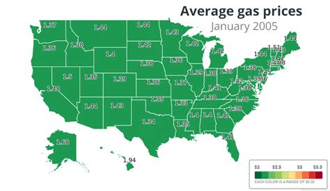 Interactive Map of Gas Prices Over Time - Debt.com