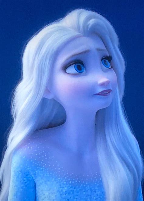 Images with Elsa in her new "Snow Queen" look with her hair down, from ...