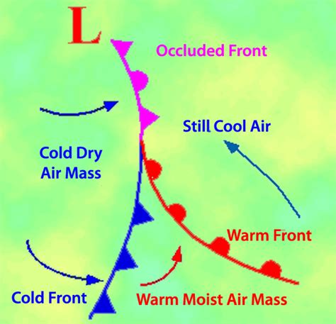 How Are Cold Fronts Represented On A Weather Map - Map