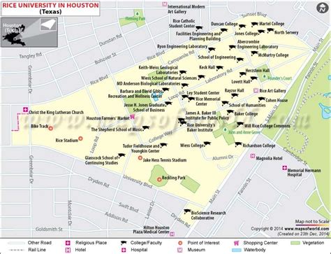 Rice University Map | Where is Rice University