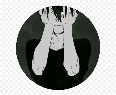 Anime Boy Sad Smile - Anime Tears Png Png Black And White Library Fake ...