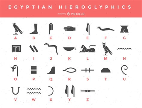 Egyptian Hieroglyphics Design Vector Download