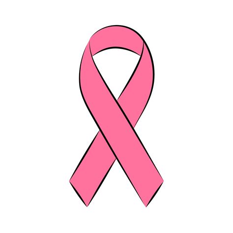 line drawing breast cancer campaign pink ribbon line drawing breast ...