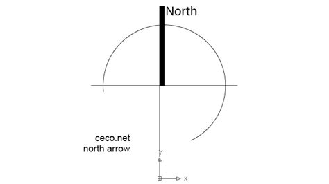 Architectural North Arrow Vector