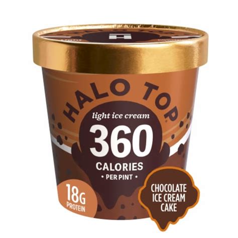 Halo Top Chocolate Ice Cream Cake Light Ice Cream, 1 Pint - Smith’s ...