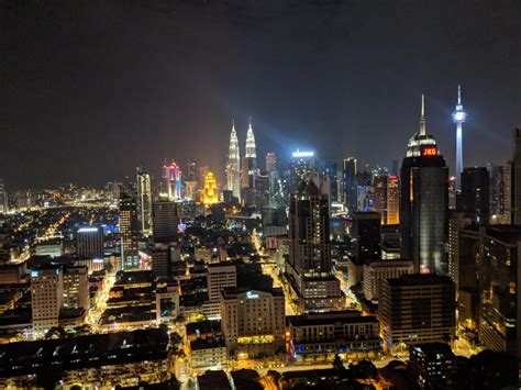 KL skyline seen from Regalia building : malaysia