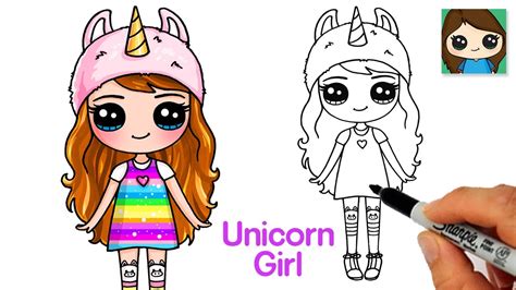 How to Draw a Cute Unicorn Girl LOL NaNaNa Fashion Doll