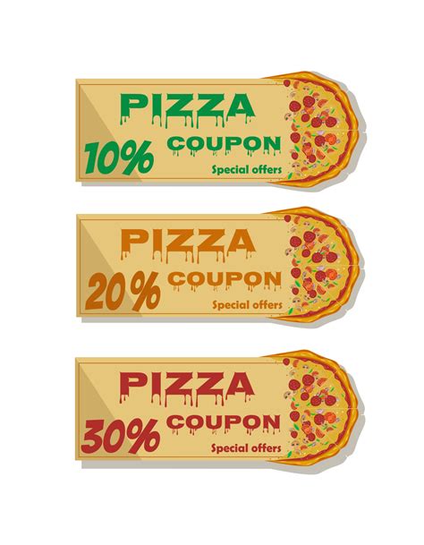 discount coupons for pizza 8311819 Vector Art at Vecteezy