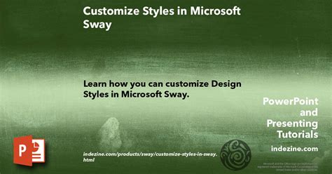 Customize Styles in Microsoft Sway