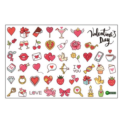 Tarmeek Valentines Day Decor Wall Stickers Window Clings Decals Static ...