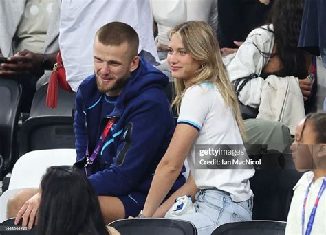 Eric Dier of England is seen with girlfriend Anna Modler during the ...