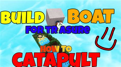 🔴 How To Create A Catapult In BABFT (Build A Boat for treasure) It ...