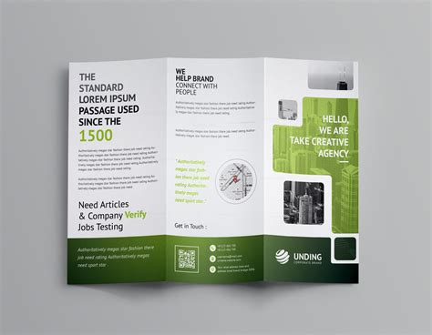 Stunning Corporate Tri-Fold Brochure Template 001163 - Template Catalog