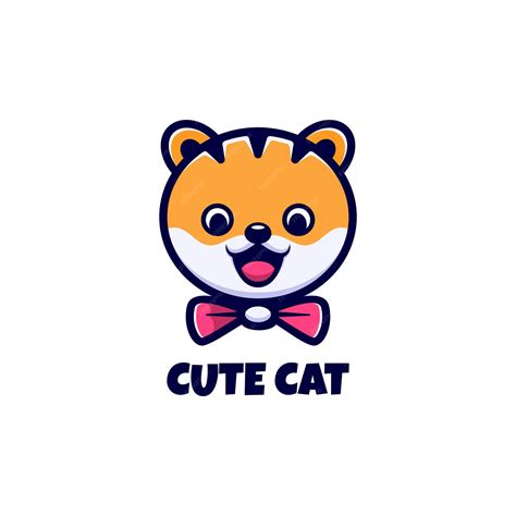 Premium Vector | Cute cat logo