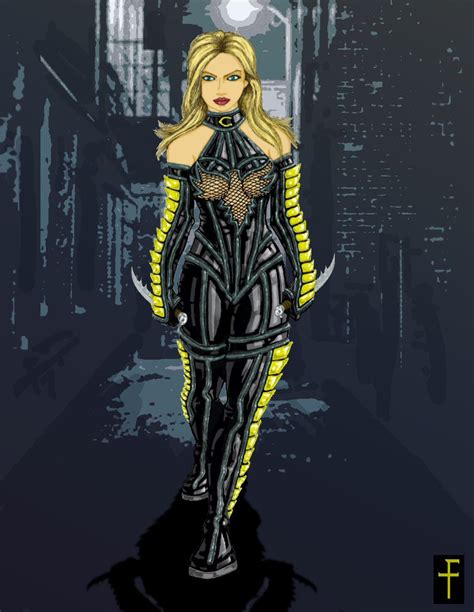 J CROSS ART: "Canary on a Catwalk" Black Canary costume re-design!