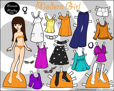 Modern Girl: Fashion Dress up Doll • Paper Thin Personas