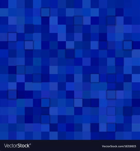 Blue square mosaic pattern background Royalty Free Vector