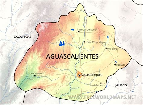 Aguascalientes Map