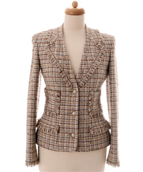 Chanel Multicolor Fantasy Tweed Fringed Jacket 04P | La Doyenne