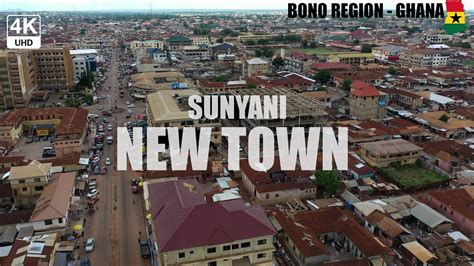 Sunyani New Town Aerial View in the Bono Region of Ghana 4K - YouTube