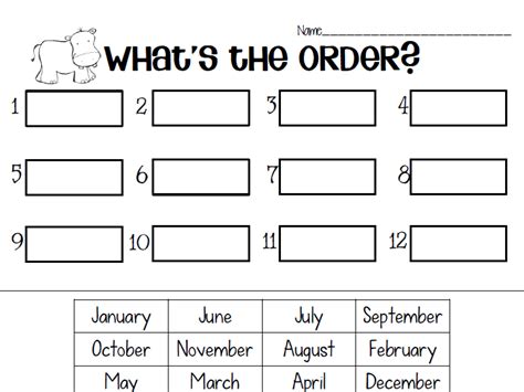 Fantastic Months Of The Year Worksheets For Kindergarten Free Printable ...