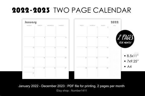 2023 monthly calendar printable | FREE Printable Online