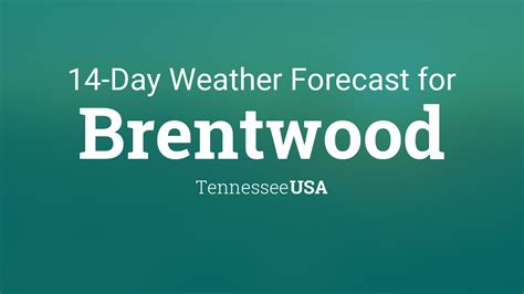 Brentwood, Tennessee, USA 14 day weather forecast