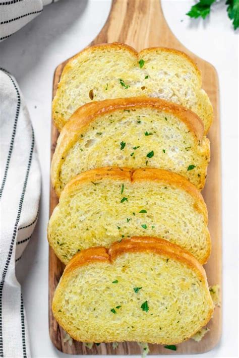 Air Fryer Frozen Garlic Bread - Get On My Plate