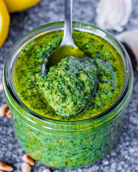 Homemade Basil Pesto Sauce Recipe - Blondelish.com