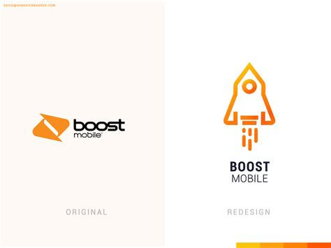 Boost Mobile | logo redesign by Davie Ross on Dribbble