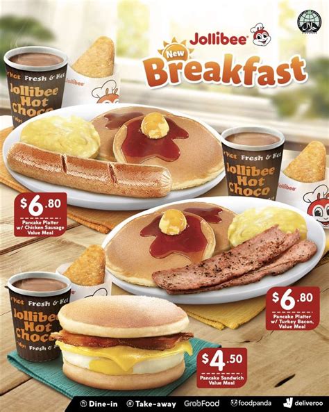 Jollibee Has New Breakfast Sets With Pancake Sandwich And Hot Chocolate ...