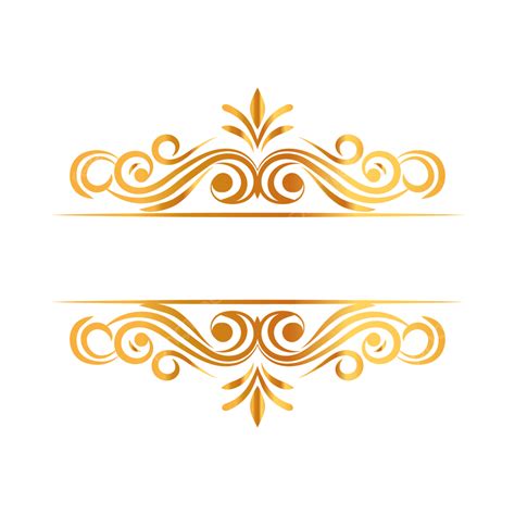 Luxury Wedding Invitation Vector Hd PNG Images, Luxury Gold Swirl Title ...