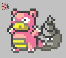 Pokemon Sprite #080 Slowbro by AkatsukiDevil on DeviantArt