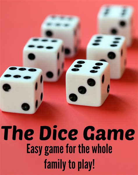 Dice Games Printable