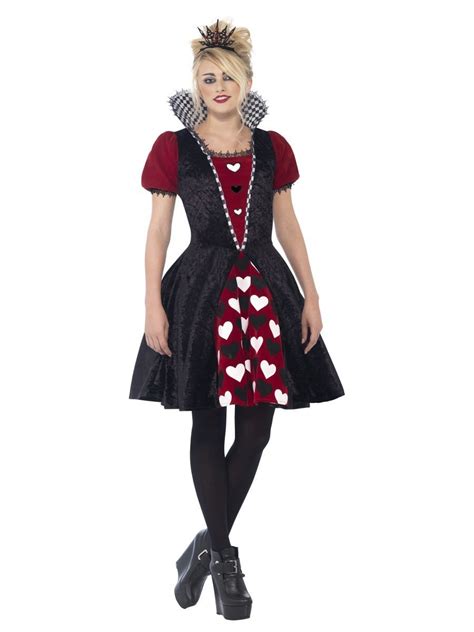 Deluxe Dark Red Queen Costume | Smiffys.com - Smiffys Fancy Dress