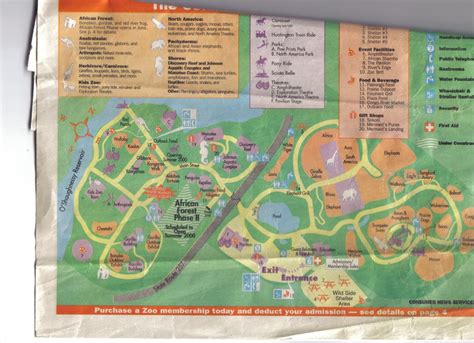 Zoo Tails: Columbus Zoo Map from 2000