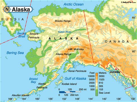 Alaska Base and Elevation Maps