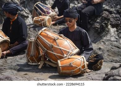 Man Sundanese Costume Sitting Playing Gendang Stock Photo 2228694115 ...